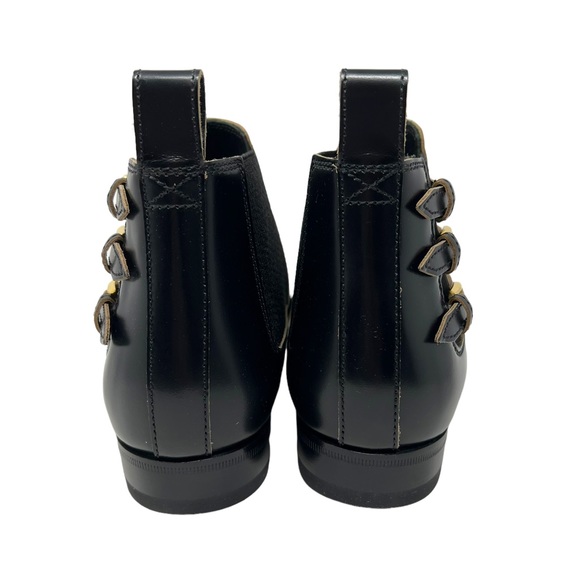GUCCI Womens Cordovan Lux Leather Ankle Boot Black Size 38 EU - Picture 8 of 17